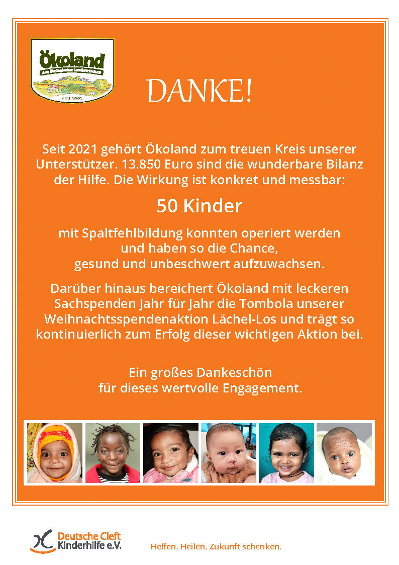 2026_Deutsche_Cleft_Kinderhilfe_e.V._Danke_Zertifikat_Ökoland