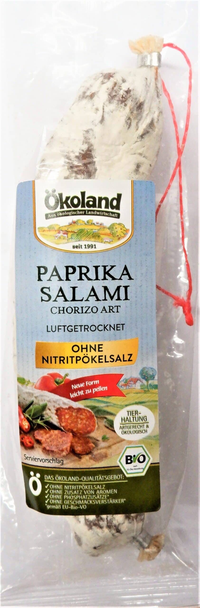 Paprika Salami Chorizo Art luftgetrocknet, edelschimmelgereift