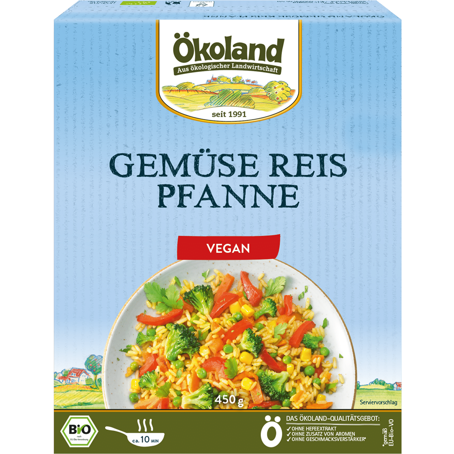Gemüse-Reis-Pfanne, vegan