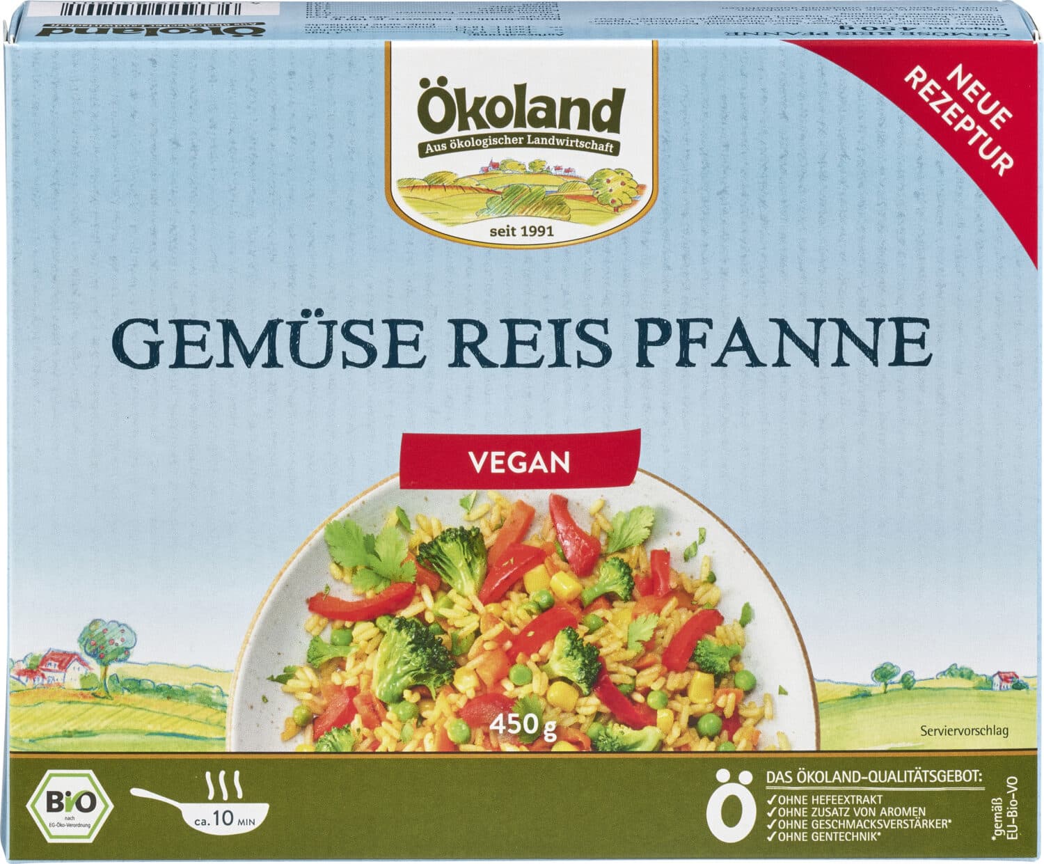 Gemüse-Reis-Pfanne, vegan