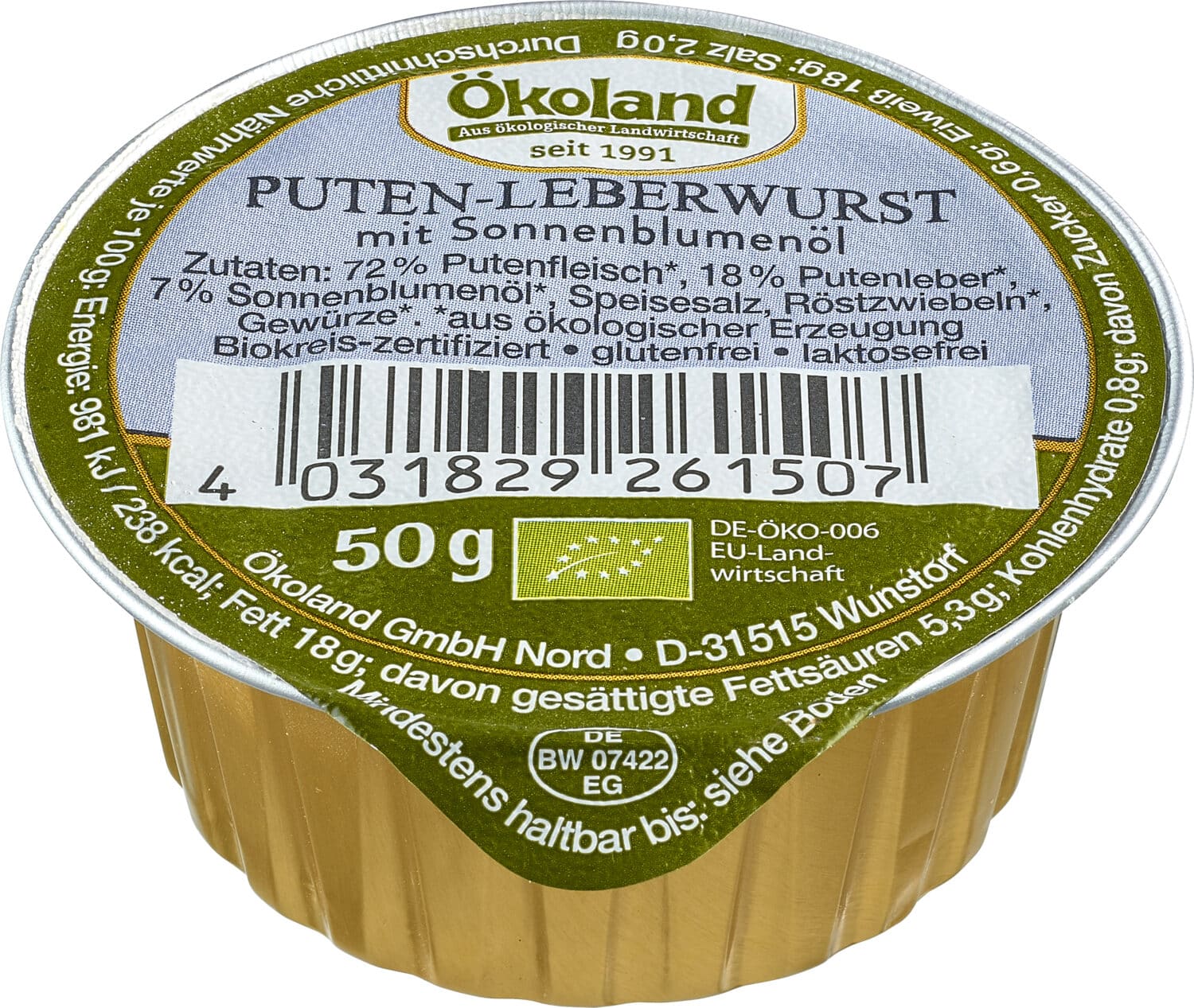 Puten-Leberwurst mit Sonnenblumenöl, Gourmet-Qualität